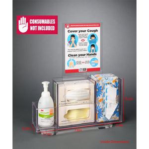 Respiratory Hygiene Station I (CT Base, DCL Sign, RHS CT Kit) Respiratory Hygiene Station I (CT Base, DCL Sign, RHS CT Kit)