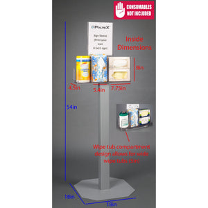 Respiratory Hygiene Station U (3STL Stand, RHS 3STL Kit, Sign Sleeve) Respiratory Hygiene Station U (3STL Stand, RHS 3STL Kit, Sign Sleeve)