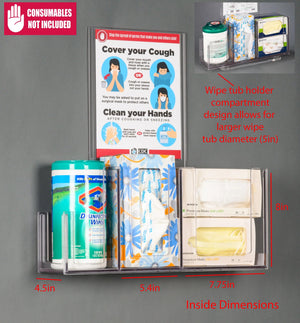 Respiratory Hygiene Station U-Tub Wipe, Mask, Tissue (AC Stand, RHS AC Stand Kit, DCL Sign) Respiratory Hygiene Station U-Tub Wipe, Mask, Tissue (AC Stand, RHS AC Stand Kit, DCL Sign)