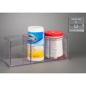 Sani/Clorox Wipe Holder-3 Pocket (Wall Mount) Sani/Clorox Wipe Holder-3 Pocket (Wall Mount)