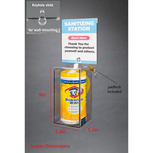 Sanitizing Station-1 Position (Riser, Padlock, Wall Mount) Sanitizing Station-1 Position (Riser, Padlock, Wall Mount)