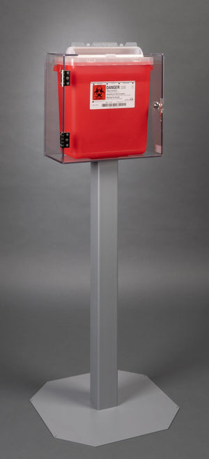 3 Gallon Sharps Container Wall Cabinet-Cam Lock (3STL Stand, 3STL Kit) 3 Gallon Sharps Container Wall Cabinet-Cam Lock (3STL Stand, 3STL Kit)