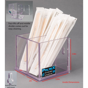 Swab/Tongue Depressor Holder XL Divided (Wall Mount) Swab/Tongue Depressor Holder XL Divided (Wall Mount)