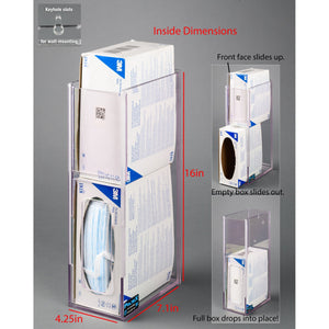 Tie-On Mask Holder-2VM (Wall Mount) Tie-On Mask Holder-2VM (Wall Mount)