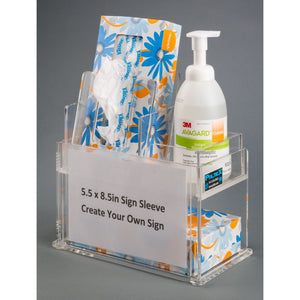 Tissue/ Hand Sanitizer/ Sign Station (Bump) Tissue/ Hand Sanitizer/ Sign Station (Bump)