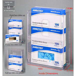 Visual Management Glove Box Holder-3 Box (Wall Mount) Visual Management Glove Box Holder-3 Box (Wall Mount)
