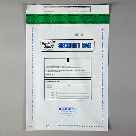 Alert Void Security Bags, White, 10 x 14