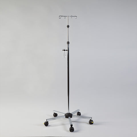 Chrome IV Pole with Spring-Loaded Adjuster