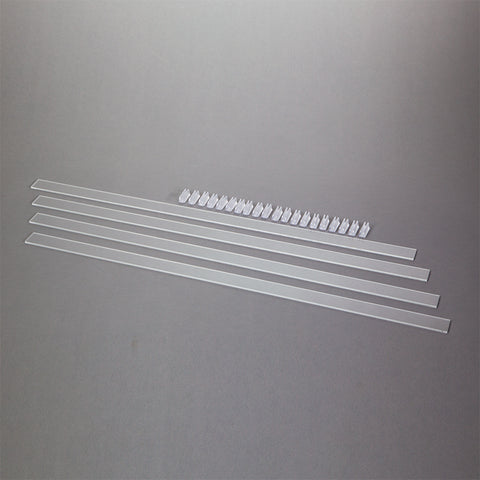 Drawer Organizing Divider Set, Clear, 1 Inch H