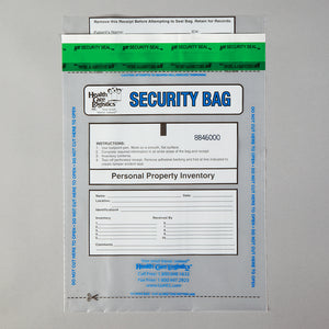 Health Care Logistics Alert Personal Property Bags, Clear Health Care Logistics Alert Personal Property Bags, Clear