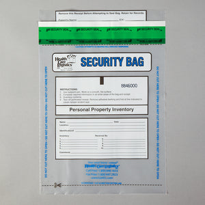 Alert Personal Property Bags, Clear, 9 x 12 Alert Personal Property Bags, Clear, 9 x 12