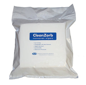 Cleanroom Wipe White NonSterile Polycellulose 9 X 9 Inch Disposable