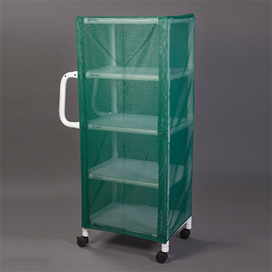 Multi Purpose Cart 4 Shelf with Mint Green Cover -11768