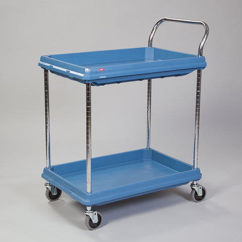 Metro Deep Ledge Utility Cart, 2-Shelf