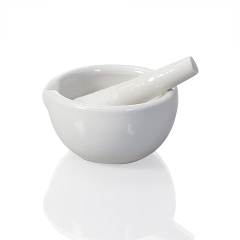 Porcelain Mortar and Pestle Set, 3 oz
