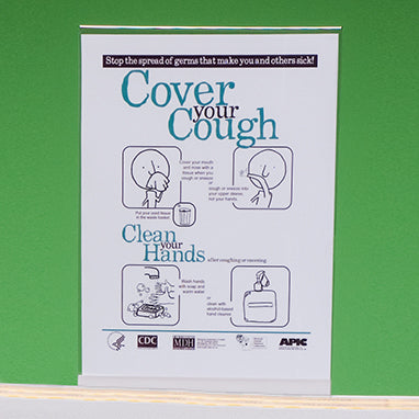 Sign Holder for Respiratory Hygiene Station