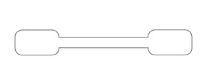 Blank White Labels - 3 "W x 7/16"H Blank White Labels - 3 "W x 7/16"H