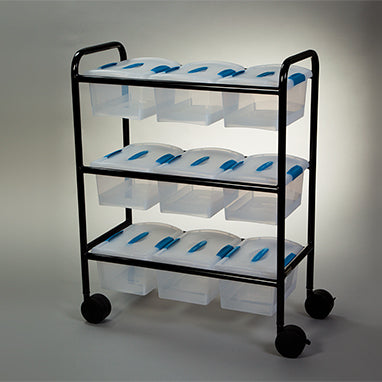 Tote Cart and Nine Totes