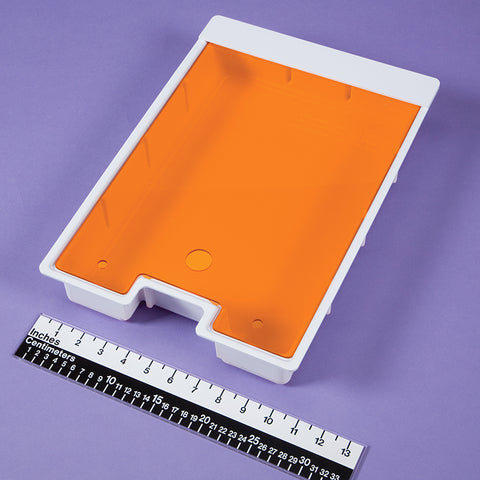 Half-Size Crash Cart Box with Amber Slide-In Lid