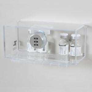 Health Care Logistics Locking Wall Box w /Dial Combination Lock, 6¾ x 3¼ x 2⅞ Health Care Logistics Locking Wall Box w /Dial Combination Lock, 6¾ x 3¼ x 2⅞