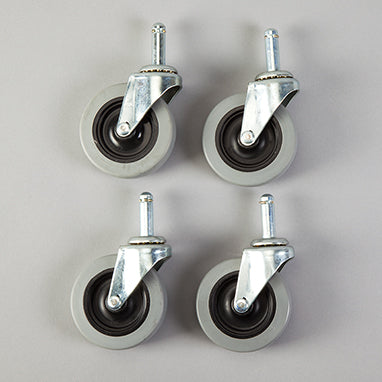Poly Swivel Casters, Set 4