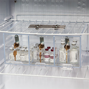 Health Care Logistics Three-Compartment Refrigerator Box with Key Lock Health Care Logistics Three-Compartment Refrigerator Box with Key Lock