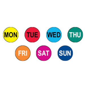 7 Days of the Week Circle Label Kit 7 Days of the Week Circle Label Kit