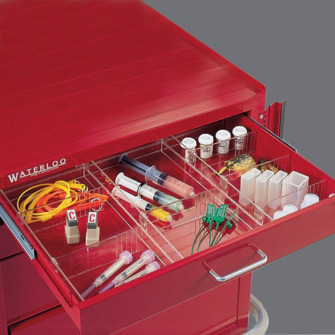 Drawer Divider System for Shallow Crash Cart Drawers