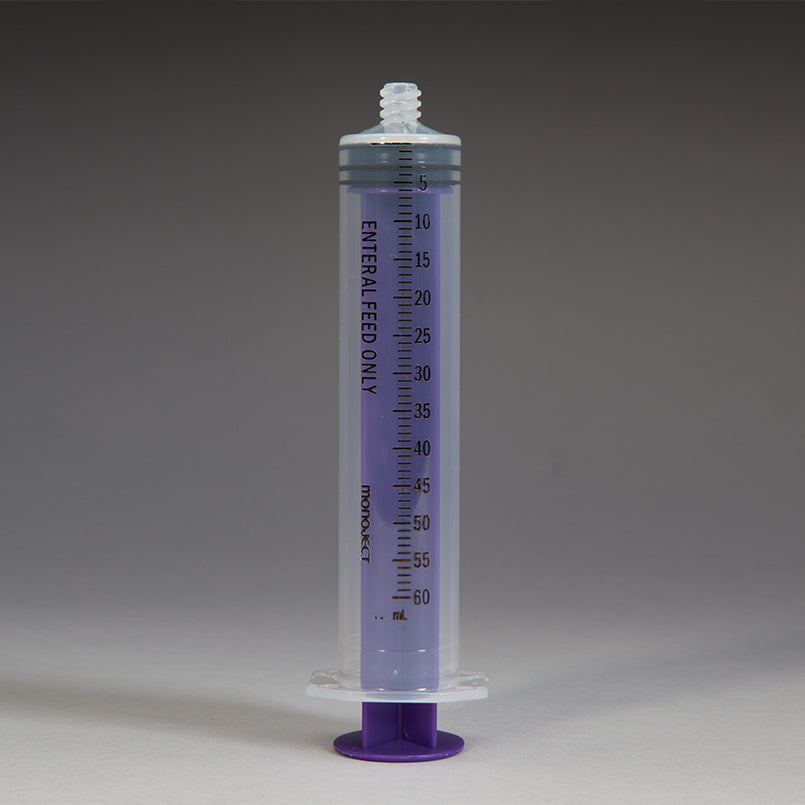 Health Care Logistics Sterile Monoject ENFit Syringes, 60mL