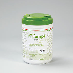 Health Care Logistics PREempt™ One-Step Surface Cleaner and Disinfectant Wipes, 6 x 7, Canister Health Care Logistics PREempt™ One-Step Surface Cleaner and Disinfectant Wipes, 6 x 7, Canister