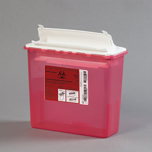 Health Care Logistics HCL® Biohazard Waste Container, 5.4 Quart Health Care Logistics HCL® Biohazard Waste Container, 5.4 Quart
