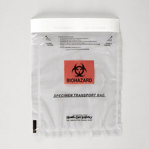 Health Care Logistics Biohazard Leakproof Bags, 6x9 Health Care Logistics Biohazard Leakproof Bags, 6x9