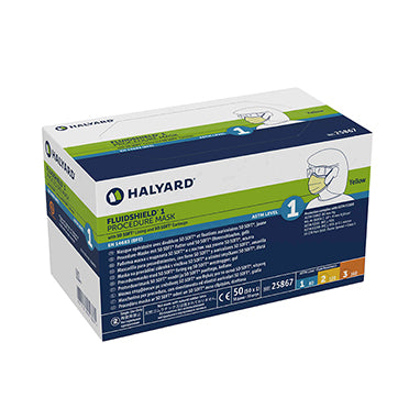 Health Care Logistics FLUIDSHIELD Level 1 Procedure Mask, Box
