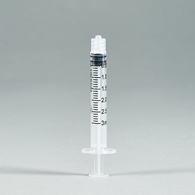 Health Care Logistics Sterile Vesco Luer-Lock Syringes, 3mL, Case
