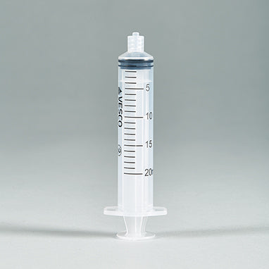 Health Care Logistics Sterile Vesco Luer-Lock Syringes, 20mL