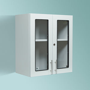 Health Care Logistics Wall Cabinet with Windows and Locking Doors, 24" Health Care Logistics Wall Cabinet with Windows and Locking Doors, 24"
