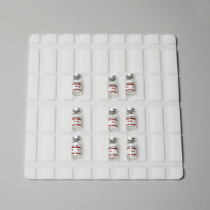 Health Care Logistics Vial Tray, Plastic, 15 x ½ x 15 Health Care Logistics Vial Tray, Plastic, 15 x ½ x 15