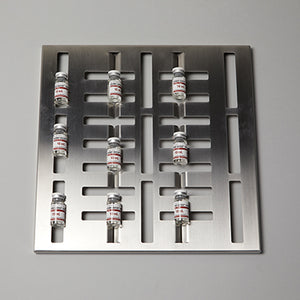 Health Care Logistics Vial Tray, Stainless Steel, 15 x ⅝ x 15 Health Care Logistics Vial Tray, Stainless Steel, 15 x ⅝ x 15
