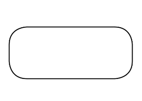Blank White Labels - 7/8