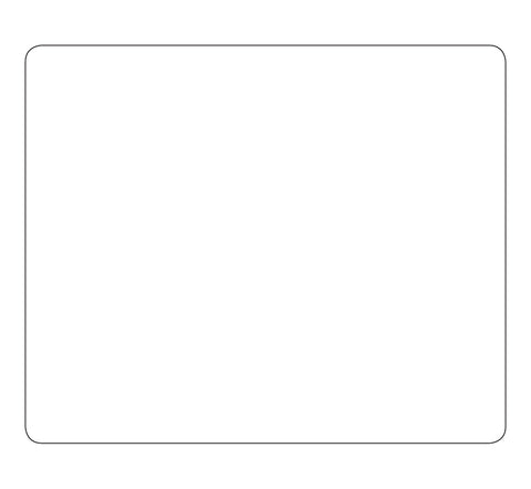 Blank White Labels - 3-5/8