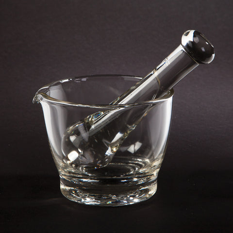 Flint Glass Mortar and Pestle Set, 8 oz