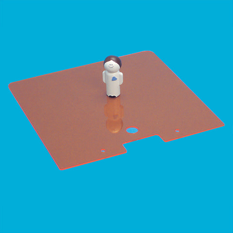 Amber Slide-In Lid Only for Crash Cart Box for Metro Lifeline Crash Cart