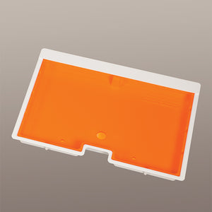 Health Care Logistics Shallow Crash Cart Box w/ Amber Slide-In Lid, 2"H Health Care Logistics Shallow Crash Cart Box w/ Amber Slide-In Lid, 2"H