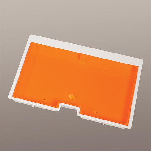Shallow Crash Cart Box w/ Amber Slide-In Lid, 2