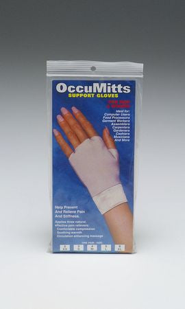 Support Gloves Occumitts® Fingerless Small Wrist Length Ambidextrous Nylon / Spandex