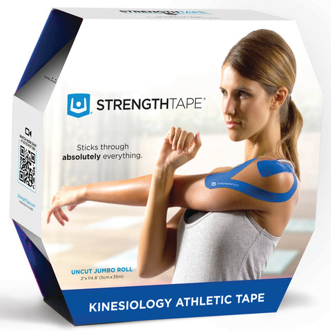 STRENGTHTAPE Kinesiology Tape (35m Uncut Roll, Royal Blue)