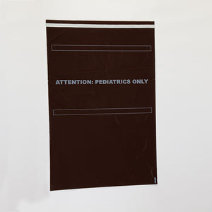 Amber Security Bags for Full-Size Crash Cart Boxes, Attn Pediatric Only, 29 x 20 Amber Security Bags for Full-Size Crash Cart Boxes, Attn Pediatric Only, 29 x 20