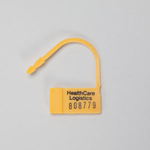 Heavy-Duty Nylon Padlock Seals, Numbered, Yellow Heavy-Duty Nylon Padlock Seals, Numbered, Yellow