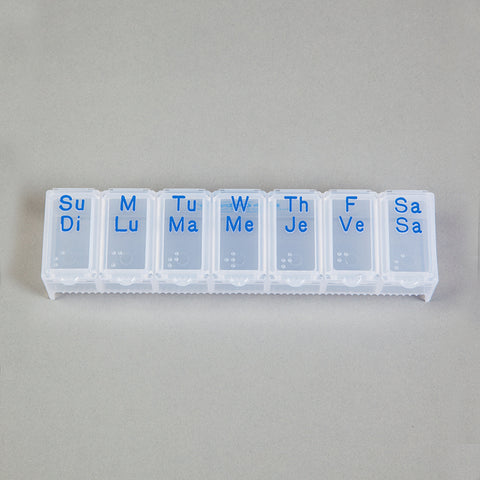 Seven-Day Multi-Lingual Medication Organizer, X-Large