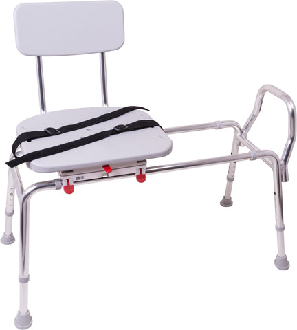 Sliding Transfer Bench with Swivel Seat